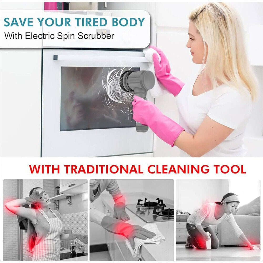 Cordless Electric Spin Scrubber