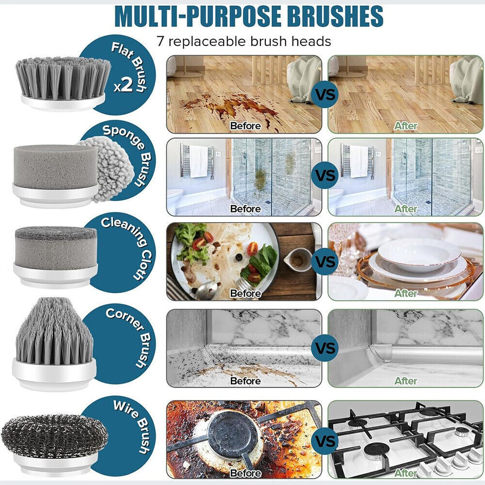 Cordless Electric Spin Scrubber