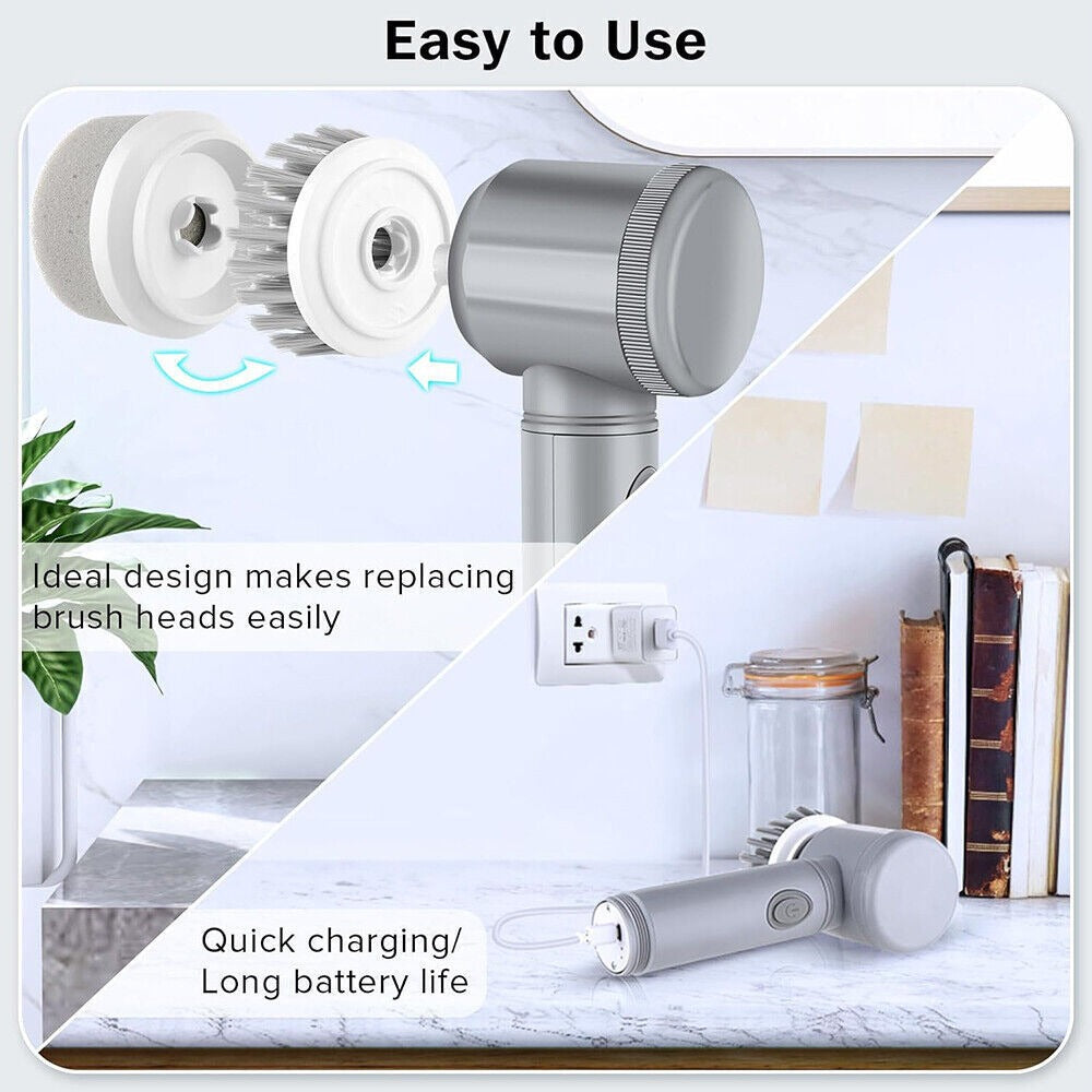 Cordless Electric Spin Scrubber