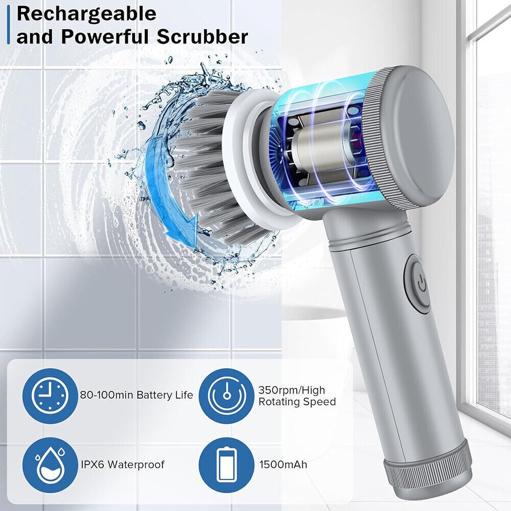 Cordless Electric Spin Scrubber