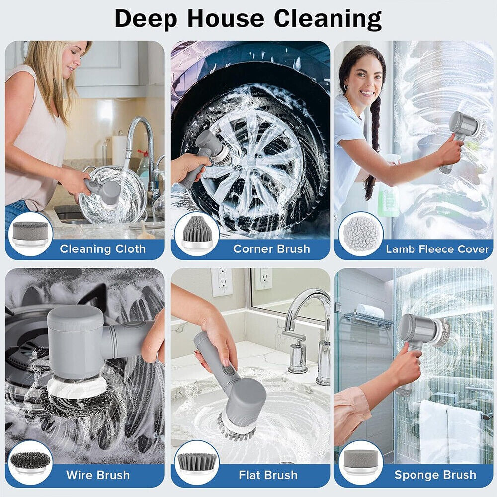 Cordless Electric Spin Scrubber